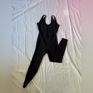 Old Navy Black Sleeveless Fitted Jumpsuit